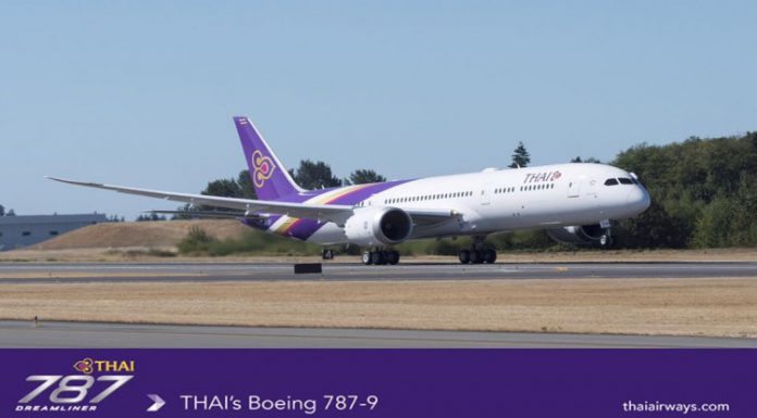 ให้บริการวันนี้วันแรก โบอิ้ง 787-9 ดรีมไลเนอร์ลำแรกของการบินไทย