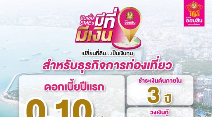 เปิดให้กู้แล้ววันนี้ สินเชื่อ “SMEs มีที่ มีเงิน” รอบใหม่ ช่วยธุรกิจท่องเที่ยว