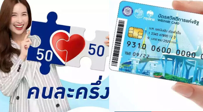 กระทรวงการคลังเผยยอดใช้สิทธิบัตรสวัสดิการ-คนละครึ่งเฟส 4 ปี 2565 วันแรก