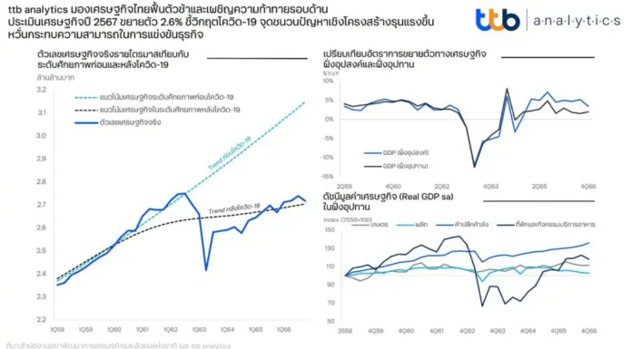 ttb analytics มองเศรษฐกิจไทยฟื้นตัวช้า แข่ง “สินค้าจีน” ยาก