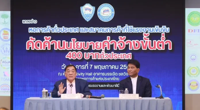 ด่วน!! หอการค้าไทยออกโรง คัดค้านขึ้นค่าแรง 400 บาททั่วประเทศ
