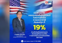 EXIM BANK ชี้ภาษีสหรัฐฯ 19% หนุนส่งออกไทยปี 68