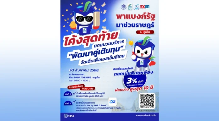 3 สถาบันการเงินเฉพาะกิจของรัฐ จัดโครงการ “พาแบงก์รัฐ มาช่วยราษฎร์” สินเชื่อดอกเบี้ยถูก 3% ต่อปี