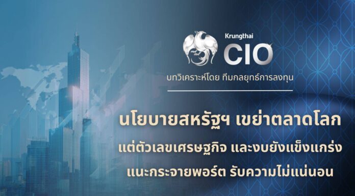 Krungthai CIO มองตลาดเงินโลกผันผวน แนะเพิ่มการลงทุนในทองคำ