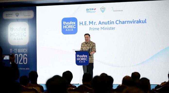 เริ่มแล้วงาน THAIFEX – HOREC ASIA 2026 นายกฯ หนุนผู้ประกอบการไทยเชื่อมโยงตลาดโลก