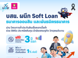 บสย. ผนึก Soft Loan ออมสิน และพันธมิตรธนาคาร “ค้ำประกันสินเชื่อดอกเบี้ยต่ำ”