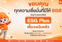 กระแสตอบรับดี! เงินฝากออมทรัพย์ ESG Plus ธอส. เต็มวงเงินแล้ว สะท้อนพลังการออมเพื่อสังคม