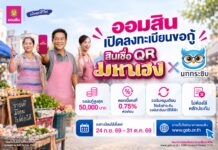 ออมสินเปิดให้กู้ “สินเชื่อ QR มหาเฮง X นกกระซิบ” ค้าขาย พ่อค้าแม่ค้า รับสิทธิ์กู้สูงสุด 50,000 บาท
